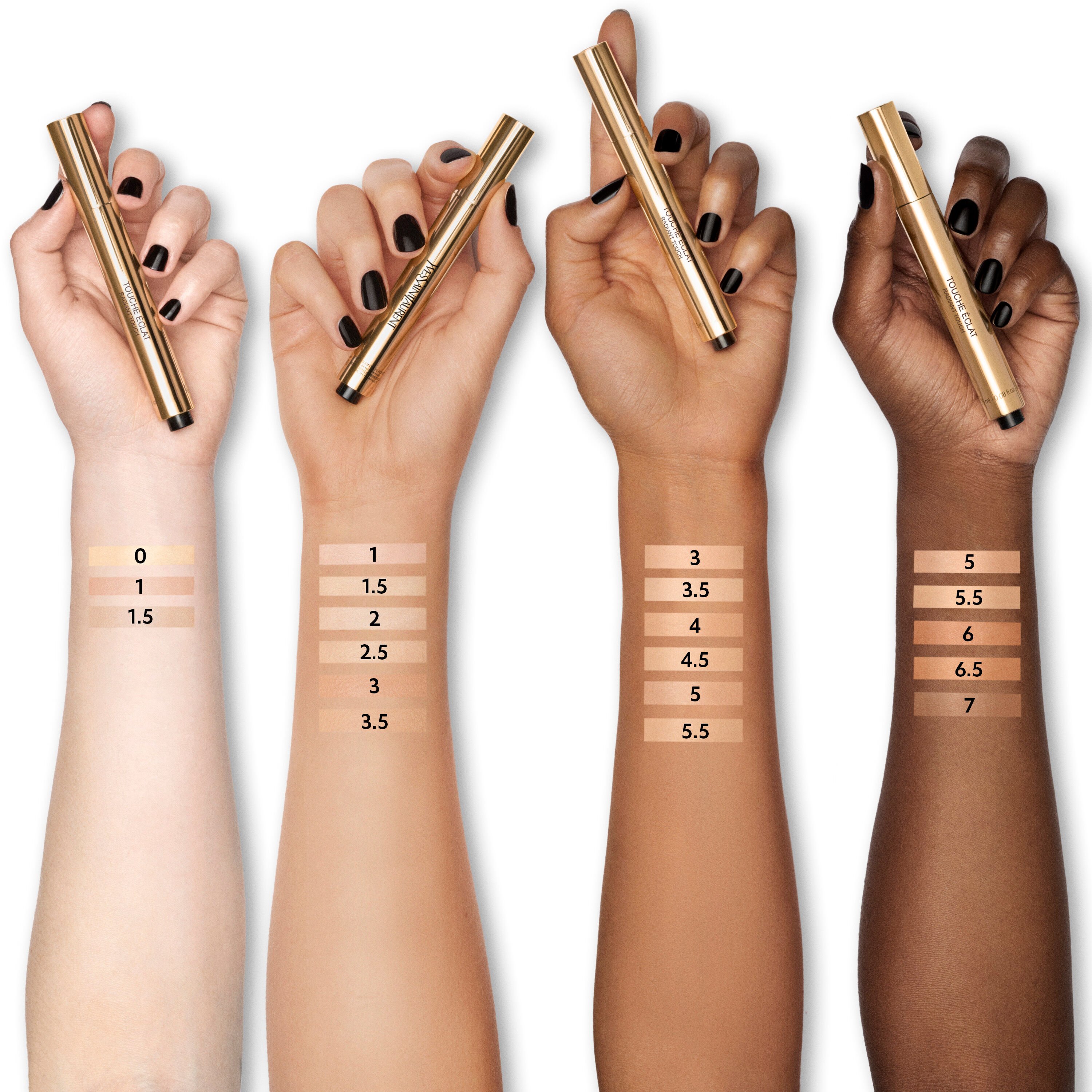 Yves saint laurent sale touche eclat concealer swatches